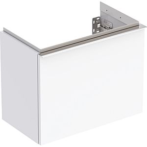 Geberit iCon Handwaschbecken-Unterschrank 502302012 52x41,5x30,7cm, 1 Schublade, weiß hochglänzend, Griff glanzverchromt