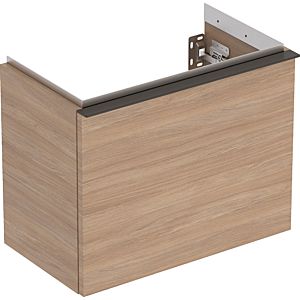 Geberit iCon Cloakroom basin 502302JH1 52x41.5x30.7cm, 2000 drawer, oak, matt lava handle