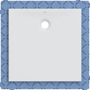 Geberit Olona shower tray 550900001 white/matt, square, 80 x 80 x 4 cm