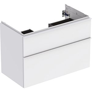 Geberit iCon vanity unit 502305013 88.8x61.5x47.6cm, 2 drawers, matt white / matt white handle