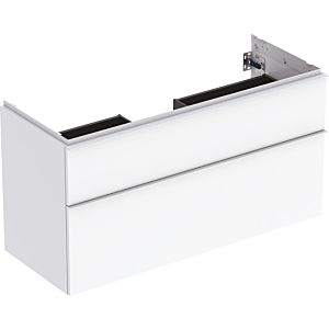 Geberit iCon vanity unit 502306011 118.4x61.5x47.6cm, 2 drawers, white / lacquered high-gloss