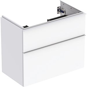 Geberit iCon vanity unit 502308011 74x61.5x41.6cm, 2 drawers, white high gloss / handle white matt