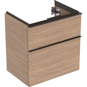 Geberit iCon unit 502307JH1 59.2x61.5x41.6cm, 801 drawers, oak, matt lava handle