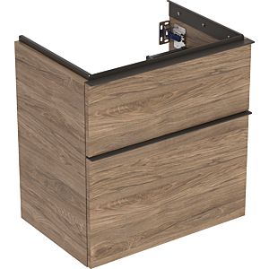 Geberit iCon unit 502307JR1 59.2x61.5x41.6cm, 801 drawers, walnut/matte lava handle