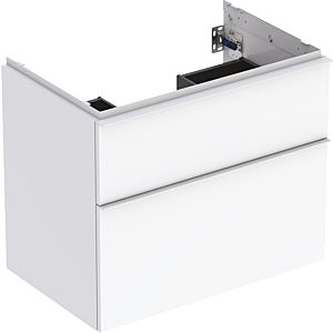 Geberit iCon vanity unit 502304011 74x61.5x47.6cm, 2 drawers, white / lacquered high-gloss