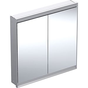 Geberit One Spiegelschrank 505803001 90 x 90 x 15cm, Aluminium eloxiert, mit ComfortLight, 2 Türen