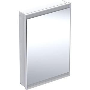 Geberit One armoire à miroir 505801002 60x90x15cm, avec ComfortLight, porte 2000 , charnières à droite, blanc / aluminium thermolaqué