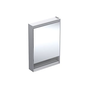 Geberit One mirror cabinet 505831001 60x90x15cm, with niche, 2000 door, hinged on the right, anodised aluminium