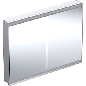 Geberit One mirror cabinet 505805001 120 x 90 x 15 cm, anodised aluminium, with ComfortLight, 801 doors