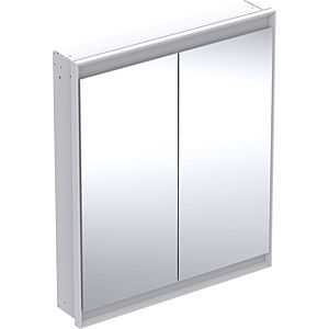 Geberit One armoire à glace 505802002 75 x 90 x 15 cm, blanc / aluminium thermolaqué, avec ComfortLight, portes 801