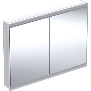 Geberit One armoire à glace 505805002 120 x 90 x 15 cm, blanc / aluminium thermolaqué, avec ComfortLight, portes 801