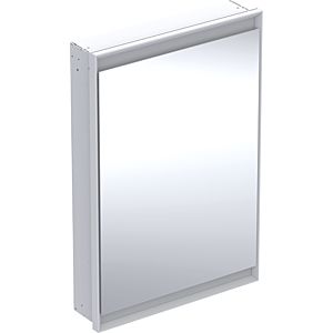 Geberit One armoire à miroir 505800002 60x90x15cm, avec ComfortLight, porte 2000 , charnières à gauche, blanc / aluminium thermolaqué