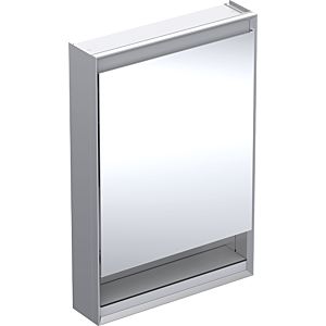 Geberit One mirror cabinet 505830001 60x90x15cm, with niche, 2000 door, left hinged, anodized aluminum