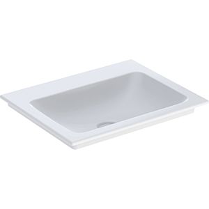 Geberit One furniture washbasin 505011011 60 cm, without tap hole and overflow, white KeraTect