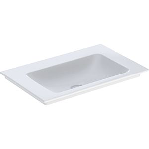 Geberit One furniture washbasin 505011012 75 cm, without tap hole and overflow, white KeraTect