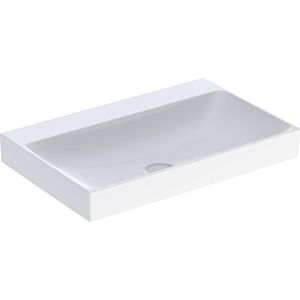 Geberit One lavabo 505021012 75 cm, sans trou pour robinet ni trop-plein, blanc KeraTect