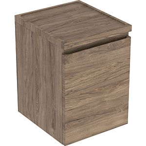 Geberit Renova Plan side cabinet 501913JR1 40x55x44.5cm, 2000 drawer, walnut, foil structured