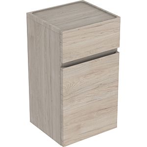 Geberit Renova Plan side cabinet 501921001 39x70x36cm, 2000 door, 2000 drawer, light walnut, structured foil