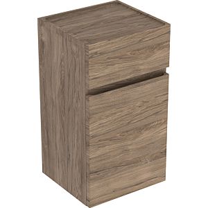 Geberit Renova Plan side cabinet 501921JR1 39x70x36cm, 2000 door, 2000 drawer, walnut, structured foil