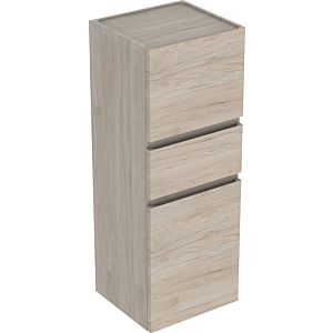 Geberit Renova Plan cabinet 501922001 39x105x36cm, 801 doors, 2000 drawer, light walnut, structured foil