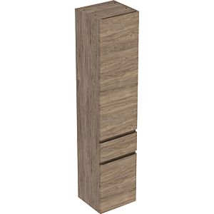 Geberit Renova Plan cabinet 501923JR1 39x180x36cm, 801 doors, 2000 drawer, walnut, structured foil
