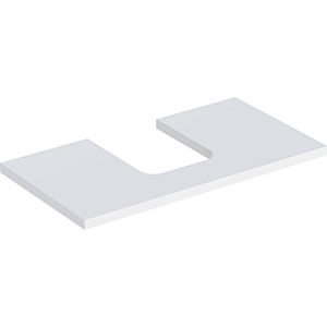 Geberit One Waschtisch-Platte 505273002 90 x 3 x 47 cm, weiß/lackiert matt, Ausschnitt mittig