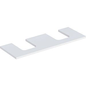 Geberit One plate 505276002 135 x 3 x 47 cm, white/matt lacquered, double cut-out
