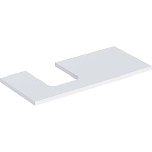 Geberit One Waschtisch-Platte 505294002 105 x 3 x 47 cm, weiß/lackiert matt, Ausschnitt links