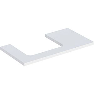 Geberit One plate 505303002 90 x 3 x 47 cm, white/matt lacquered, cut-out on the left