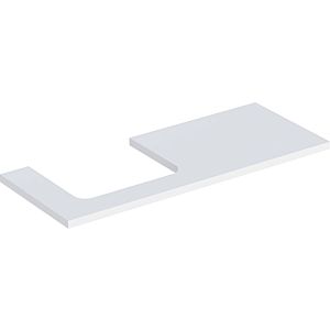 Geberit One plate 505305002 120 x 3 x 47 cm, blanc /laqué mat, découpe à gauche