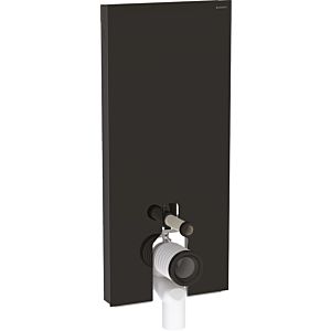 Geberit Monolith Stand-WC-Modul 131233SJ6 Bauhöhe 114cm, Front Glas schwarz, Seite aluminium schwarzchrom