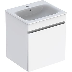 Geberit Renova Plan furniture washbasin set 501914011 55x62.2x48cm, body / front high-gloss white, white washbasin