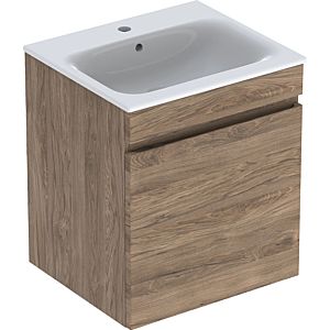 Geberit Renova Plan furniture washbasin set 501914JR1 55x62.2x48cm, corpus walnut coated, washbasin white