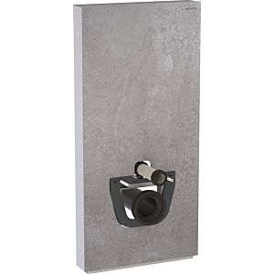 Geberit Monolith Wand-WC-Modul 131022JV5 Bauhöhe 101cm, Front betonoptik, Seite aluminium