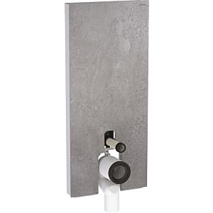 Geberit Monolith Stand-WC-Modul 131033JV5 Bauhöhe 114cm, Front betonoptik, Seite aluminium