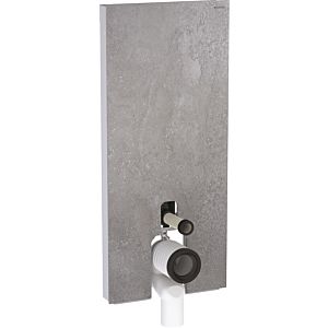 Geberit Monolith Stand-WC-Modul 131233JV5 Bauhöhe 114cm, Front betonoptik, Seite aluminium