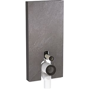 Geberit Monolith Stand-WC-Modul 131003005 Bauhöhe 101cm, Front schieferoptik, Seite aluminium schwarzchrom