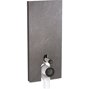 Geberit Monolith Stand-WC-Modul 131033005 Bauhöhe 114cm, Front schieferoptik, Seite aluminium schwarzchrom