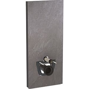 Geberit Monolith Wand-WC-Modul 131031005 Bauhöhe 114cm, Front schieferoptik, Seite aluminium schwarzchrom
