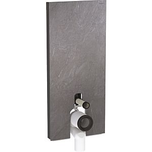 Geberit Monolith Stand-WC-Modul 131233005 Bauhöhe 114cm, Front schieferoptik, Seite aluminium schwarzchrom