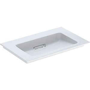 Geberit One furniture washbasin 505003001 75 cm, without tap hole and overflow, white KeraTect/cover white