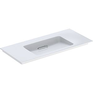 Geberit One furniture washbasin 505014001 105 cm, without tap hole and overflow, white KeraTect/cover white