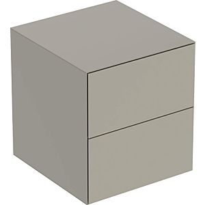 Geberit One side cabinet 505077007 45x49.2x47cm, 801 drawers, greige/matt lacquered