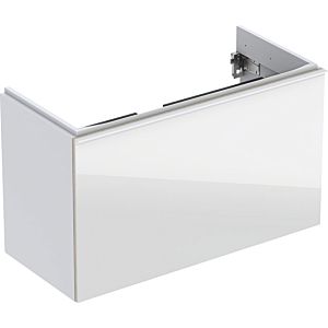 Keramag Acanto Waschtischunterschrank 500616012 Compact, 89x53,5x41,6 cm, Glas weiß-weiß hochglanz