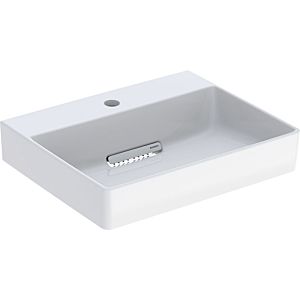 Geberit One washbasin 505024001 50cm, tap hole in the middle, without overflow, white KeraTect/cover white glossy