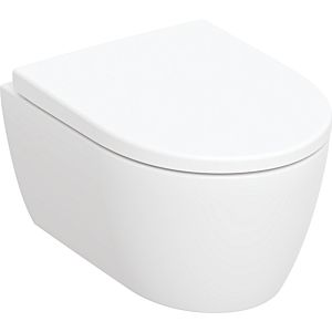 Geberit iCon Wand-Tiefspül-WC Set 502381001 36x49cm, verkürzte Ausladung, geschlossene Form, rimfree, mit WC-Sitz, weiß