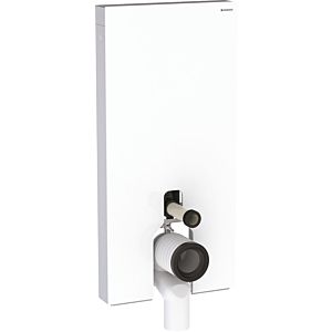 Geberit Monolith standing WC module 131003SI5 white glass, height 101 cm