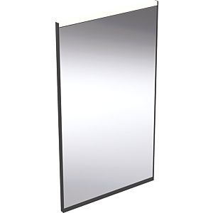 Geberit Option Plus Miroir lumineux carré 502780141 40 x 70 cm, noir mat/aluminium anodisé, éclairage direct/indirect