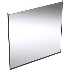 Geberit Option Plus Miroir lumineux carré 502782141 75 x 70 cm, noir mat/aluminium anodisé, éclairage direct/indirect