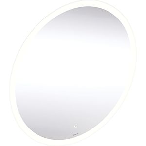 Geberit Option Miroir lumineux rond 502797001 60 cm, éclairage LED direct/indirect, capteur tactile, lumière d&#39;orientation